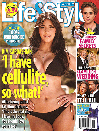Illustration for article titled This Week In Tabloids: Kim Kardashian Without Photoshop; SJP's Expecting Twins
